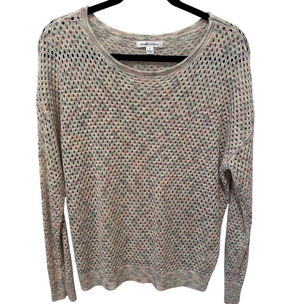 JohnPaulRichard Open Knit Sweater sz L